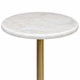 Metal and marble side table set, 3 pieces, 57x35 cm - white and gold product image 3