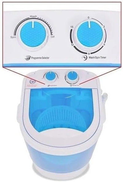 غسالة احذية دينكس، 4.8 كجم، تحميل علوي، DX2041 - ابيض ازرق product image 2