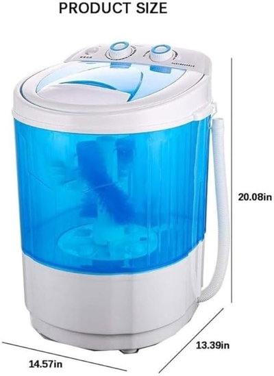غسالة احذية دينكس، 4.8 كجم، تحميل علوي، DX2041 - ابيض ازرق product image 4