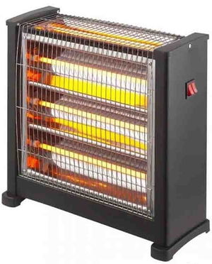 دفاية كهربائية ايكون كوارتز، 2000 واط، 3 مستويات حرارة، 4 شمعات، ICO-1502H - اسود product image