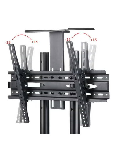 حامل تلفزيون متنقل معدن فيسيو، 32-75 بوصة،رف معدني، VBC3275 - اسود product image 5