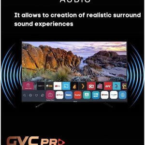 تلفزيون سمارت بدون اطار جي في سي برو، 58 بوصة، 4K UHD، نظام ويب او اس، GVC-60WS7100 - اسود product image 2