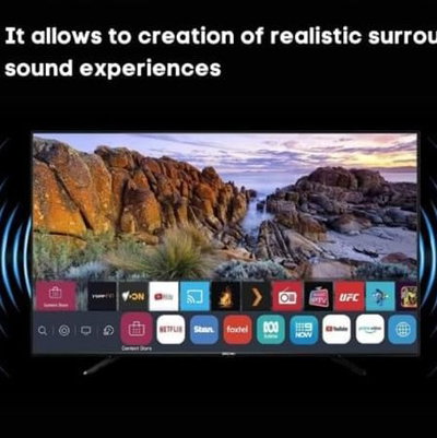 تلفزيون سمارت بدون اطار جي في سي برو، 70 بوصة، 4K UHD، نظام ويب او اس، ريموت ماجيك، GVC-70WS7200 - اسود product image 3