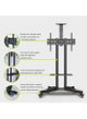 حامل تلفزيون متنقل معدن فيسيو، 32-75 بوصة،رف معدني، VBC3275 - اسود product image 3