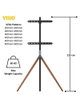 حامل تلفزيون ارضي معدن فيسيو، 23-55 بوصة،ثلاثي القوائم، VWC2355 - اسود خشبي product image 4