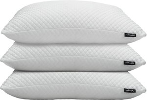 طقم وسائد فوم رهيف، 3 قطع، 60×43 سم، خاصية التبريد - ابيض product image