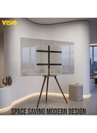 حامل تلفزيون ارضي معدن فيسيو، 32-75 بوصة،رف معدني، VWC3275 - اسود خشبي product image 5