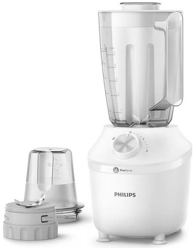 Philips HR2191/20 Series 3000 Blender, 600W, 2L Plastic Jug, Grinder - White product image 1