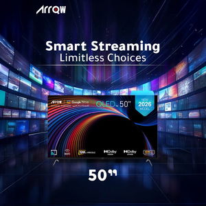 تلفزيون سمارت بدون اطار اركيو، 50 بوصة، QLED، 4K UHD، نظام جوجل، RO-50LCQ120 - اسود product image 2