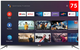 Dansat DTD75BU  Smart TV, 75 inch, 4K, UHD, HDR, Android 13- Black product image 1