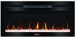 دفاية ديكور بشاشة بتأثير لهب كولن، 2000 واط، 95 سم، 2 مستوي للتحكم بالحرارة، مكبر صوت مدمج، تدعم البلوتوث، ريموت كنترول، 807102035 - اسود product image