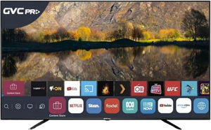 تلفزيون سمارت بدون اطار جي في سي برو، 58 بوصة، 4K UHD، نظام ويب او اس، GVC-60WS7100 - اسود product image