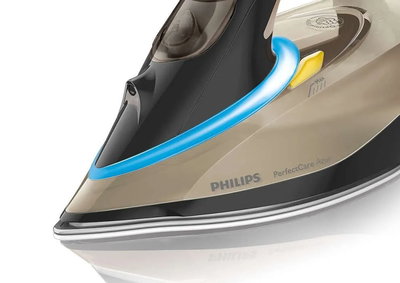Philips GC4929/86 PerfectCare Azure Steam Iron, 3000W, 350ml, T-IonicGlide Soleplate - Black Gold product image 4