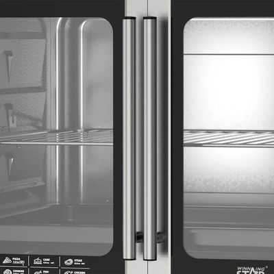 فرن كهربائي ويننج ستار، 100 لتر، 2800 واط، باب زجاج، شواية دوارة، ST-9852 - فضي product image 2