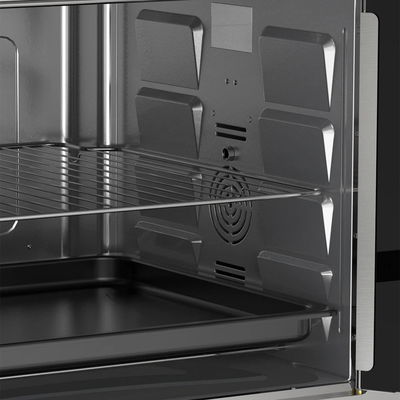 فرن كهربائي ويننج ستار، 100 لتر، 2800 واط، باب زجاج، شواية دوارة، ST-9852 - فضي product image 5