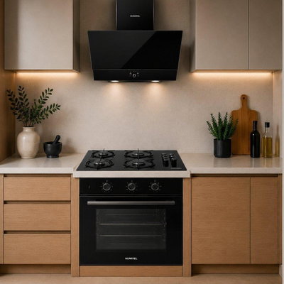 مجموعة بلت إن كومتيل، فرن بلت ان+ موقد بلت ان+ شفاط بلت ان - اسود product image 1