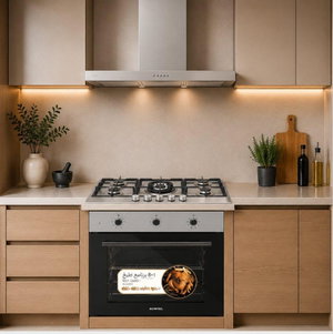 kumtel Built-in Set, Built-in Oven + Built-in Hob + Built-in Extractor Hood - Silver product image