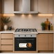 kumtel Built-in Set, Built-in Oven + Built-in Hob + Built-in Extractor Hood - Silver product image 1