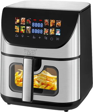 قلاية هوائية ويننج ستار، 8 لتر، 2200 واط، واي فاي، ديجتال، ST-9694 - اسود product image