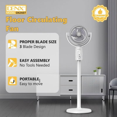 مروحة محمولة دينكس، 5 سرعات، 3 مستويات، DX2607 - ابيض product image 5
