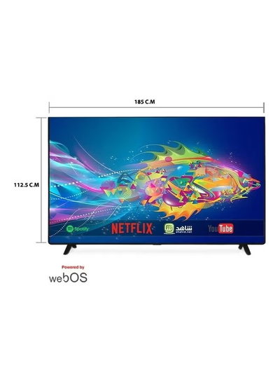 تلفزيون سمارت بدون اطار دانسات، 75 بوصة، 4K UHD، شاشة LED، نظام ويب اوس، ريموت ماجيك، حامل جداري، ريسيفر داخلي، DTD7522UWS - اسود product image 4