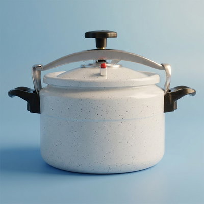 قدر ضغط جرانيت السيف بلص، 7 لتر - أبيض product image 1
