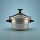Al Saif Gallery Alasuf Aluminum Storm Pressure Cooker, Tefal Non-Adhesive Layer, 6L - Silver product image 1
