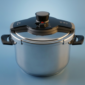 قدر ضغط استيل فولكانو، 10 لتر - فضي product image