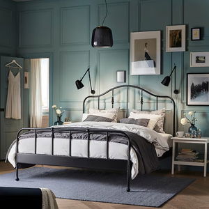 سرير حديد، 40×120×190 سم - أسود product image