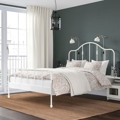 سرير حديد، 40×120×190 سم - أبيض product image 1