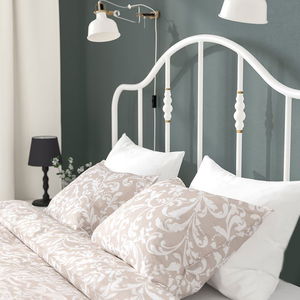 سرير حديد، 40×90×190 سم - أبيض product image 2