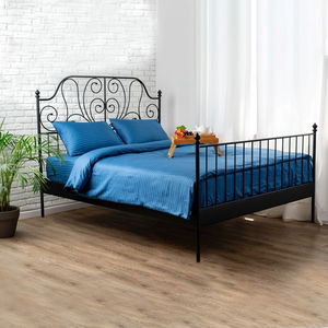 سرير حديد، 40×90×190 سم - أسود product image