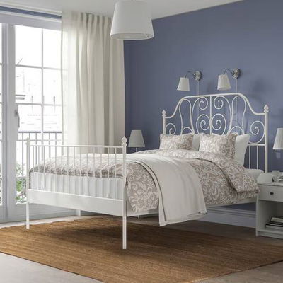 سرير حديد، 40×90×190 سم - أبيض product image 1