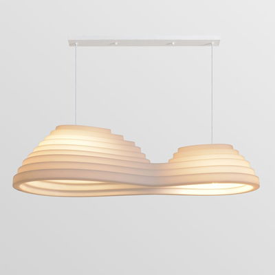 ثريا مودل مشكاتي، معلقة بالسقف، 2 لمبة، ألومنيوم أكريليك - أبيض product image 4