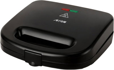 Arrow RO-02SMD Sandwich Maker, 700W, 2 Side Plates, Overheat Protection - Black product image 1