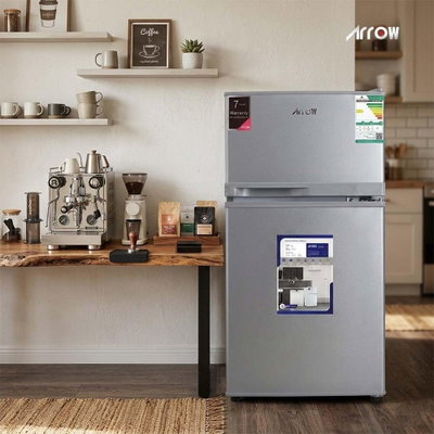 ثلاجة ديفروست ارو، 80 لتر، 2.8 قدم، فريزر علوي، RO-119RDK - فضي product image 6