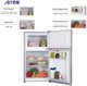 ثلاجة ديفروست ارو، 80 لتر، 2.8 قدم، فريزر علوي، RO-119RDK - فضي product image 4