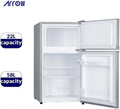 ثلاجة ديفروست ارو، 80 لتر، 2.8 قدم، فريزر علوي، RO-119RDK - فضي product image 3
