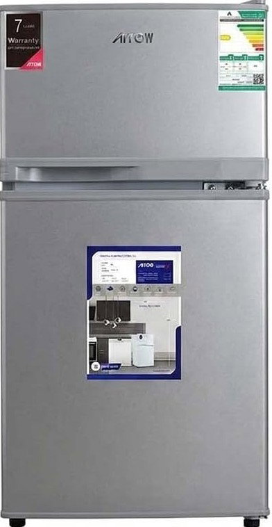 ثلاجة ديفروست ارو، 80 لتر، 2.8 قدم، فريزر علوي، RO-119RDK - فضي product image 1
