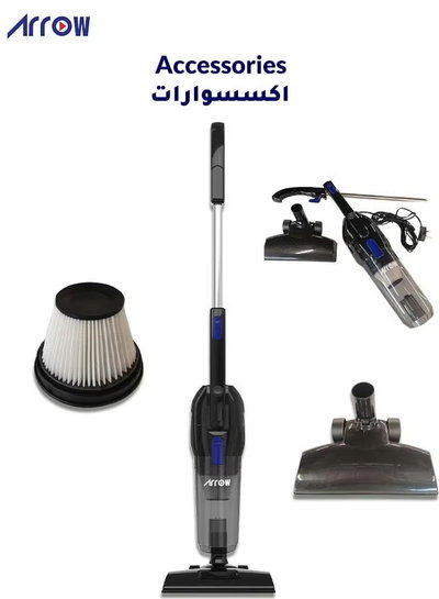مكنسة كهربائية 2×1 ارو، 800 واط، 1.2 لتر، RO-600STVR - فضي اسود product image 3