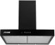 Arrow RO-90RHMB Kitchen Extractor, 90cm, 270W, High Suction Speed, 1000 m³/h Suction Power, 5 Filters - Black product image 1