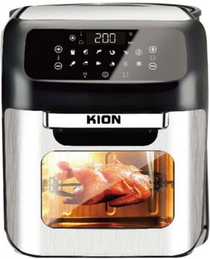 قلاية هوائية كيون، 1800 واط، 12 لتر، شاشة ديجيتال، KHD/6258 - فضي اسود product image