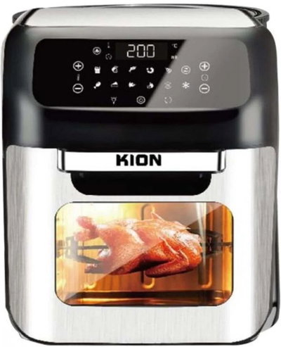 قلاية هوائية كيون، 1800 واط، 12 لتر، شاشة ديجيتال، KHD/6258 - فضي اسود product image 1