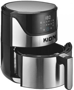 قلاية هوائية كيون، 1800 واط، 6 لتر، شاشة ديجيتال - فضي اسود product image