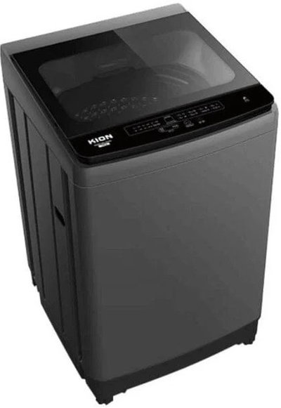 غسالة اتوماتيك كيون، 10 كجم، تحميل علوي، 8 برامج، شاشة ديجيتال، KWM100/2039JW - رمادي product image 1