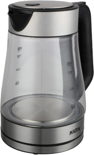 غلاية كيون، 2200 واط، 1.7 لتر - فضي اسود product image 1