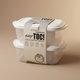 طقم علب تخزين لوك اند لوك، قطعتين، 680/680 مل - بيج product image 1