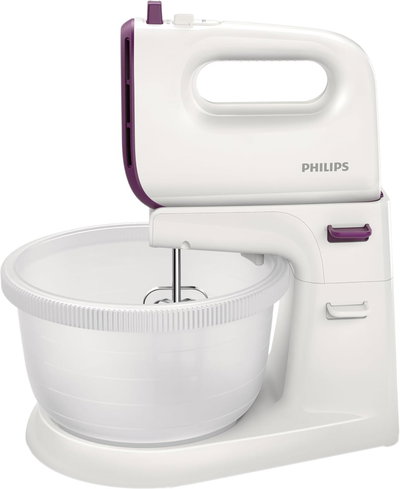 عجانة فيليبس فيفا كولكشن، 450 واط، 3 لتر، وعاء، 5 سرعات، HR3745/11 - أبيض وأرجواني product image 1