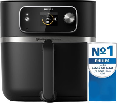 قلاية هوائية سمارت فيليبس سيريس 700، 2200 واط، 8.3 لتر، شاشة ديجيتال، HD9880/91 - اسود product image 4