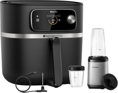 قلاية هوائية سمارت فيليبس سيريس 700، 2200 واط، 8.3 لتر، شاشة ديجيتال، HD9880/91 - اسود product image 2